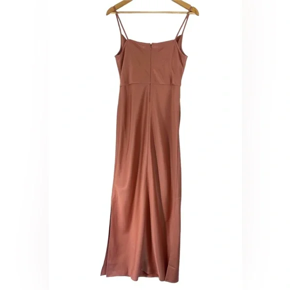 Anthropologie BHLDN Cali Satin Cowl-Neck Midi Slip Dress NWT - Picture 11 of 16